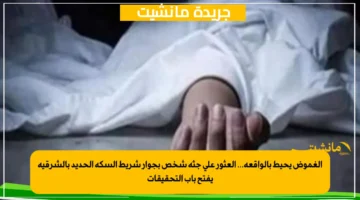 الغموض يحيط بالواقعة... العثور على جثة شخص بجوار شريط السكة الحديد بالشرقية يفتح باب التحقيقات 1